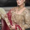 Red & Beige Gown Bridal Lehenga