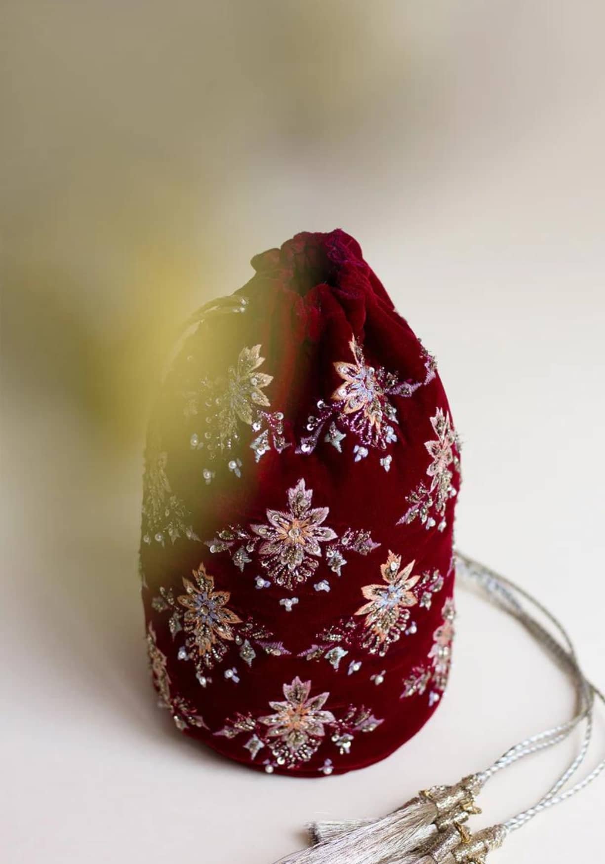 Royal Romance Hand Embroidered Bridal Potli 001