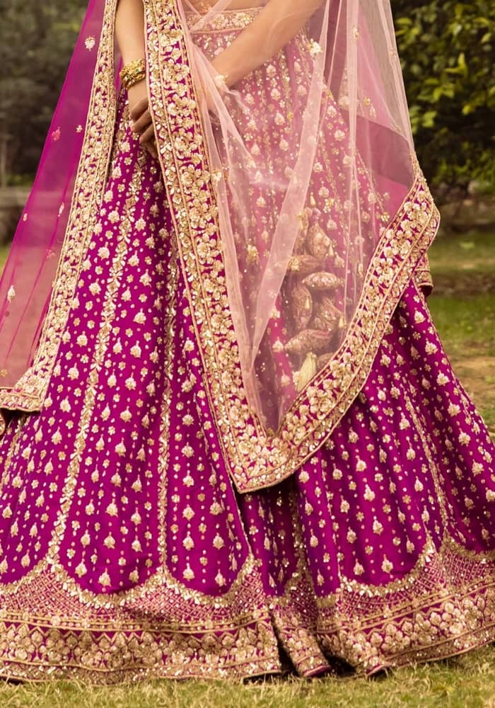 Rosy Radiance Embroidered Lehenga Choli 002