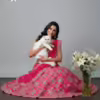 Magnificent Rani Pink Bridal Lehenga Choli with Exquisite Mirror Work