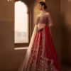 Regal Red Multi-Color Embroidered Bridal Lehenga Choli