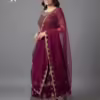 Regal Dark Fuchsia Embroidered Lehenga Choli