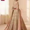Blush Pink & Champagne Heavily Embellished Jacket Lehenga Choli