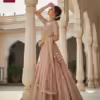 Blush Pink Mirror & Zari Embroidered Bridal Lehenga Choli