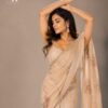 Blush Bloom Beige Saree